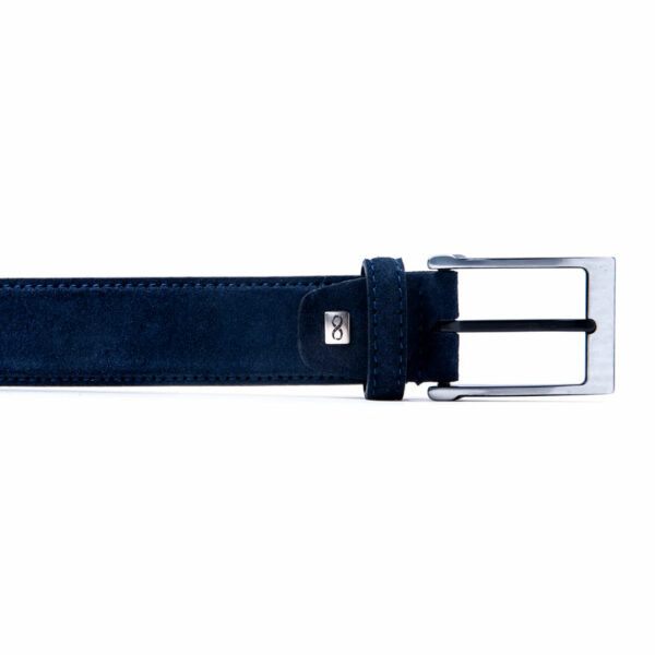 belt leather man cinturon hombre piel navy 73308 azul 022