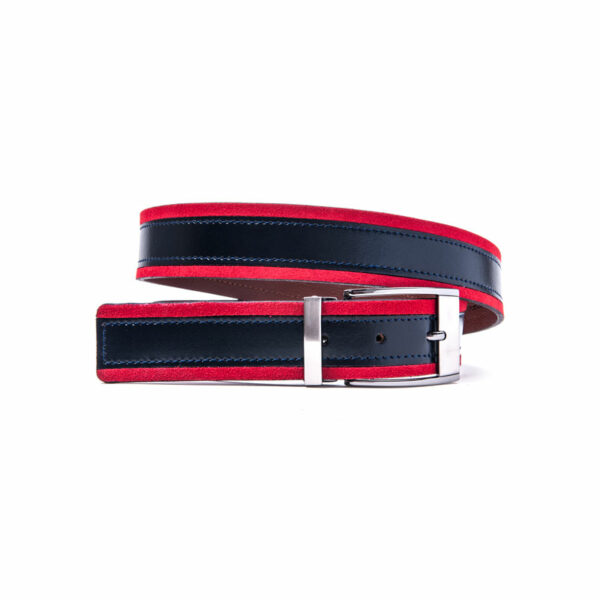 belt man leather color cinturon hombre piel red navy 73306 rojo 004 azul 022