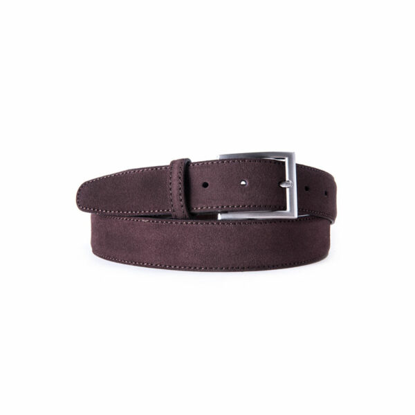 cinturon de hombre en piel color classic clasico leather belt man 73300 marron 037