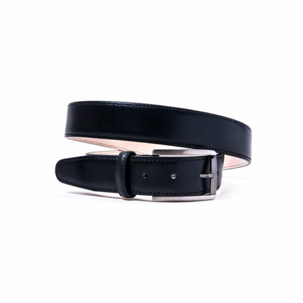 cinturon de piel hombre leather man belt negro 18700 black 007