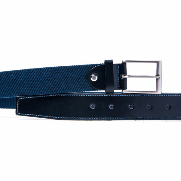 cinturon hombre piel leather man belt color azul 24400 navy 108