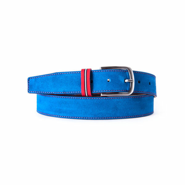 cinturon piel hombre flag leather belt man blue 73304 azul 085 bandera 1