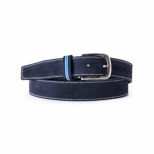 cinturon piel hombre flag leather belt man navy 73304 azul 022 bandera 4