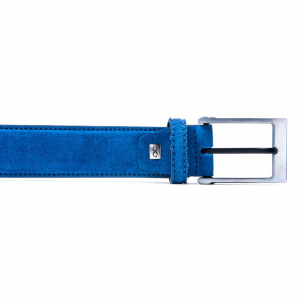 cinturon piel hombre leather belt man blue 73308 azul 085