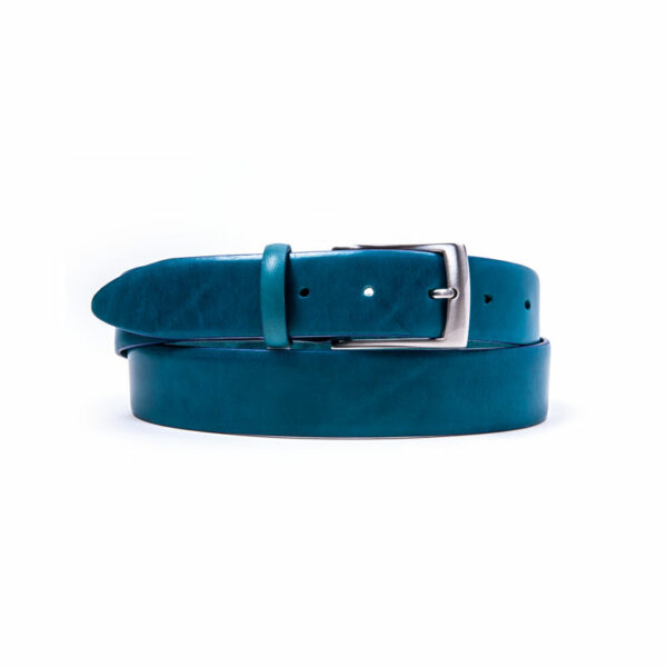 leather man belt cinturon hombre piel azul 15508 blue 006