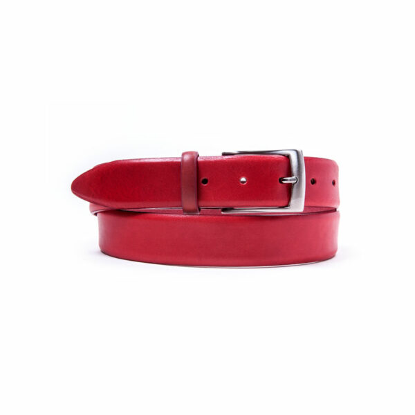 leather man belt cinturon hombre piel rojo 15508 red 004