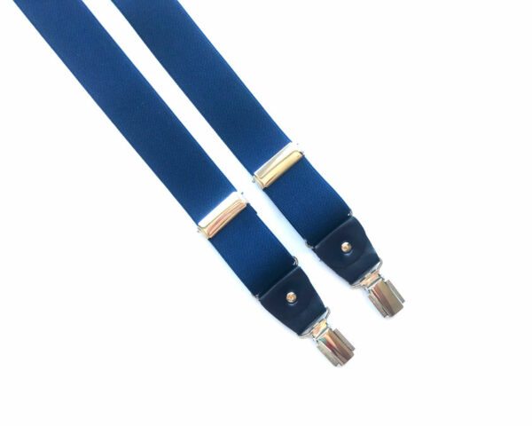 suspenders leather blue